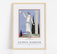 
              George Barbier - Psyché Robe du soir, de Worth from Gazette du Bon Ton No. 9 Pl. 68 - 1921
            