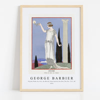 George Barbier - Psyché Robe du soir, de Worth from Gazette du Bon Ton No. 9 Pl. 68 - 1921