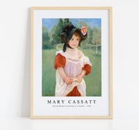
              Mary Cassatt - Spring Margot Standing in a Garden 1900
            