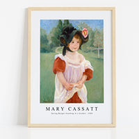 Mary Cassatt - Spring Margot Standing in a Garden 1900