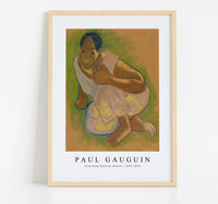 
              Paul Gauguin - Crouching Tahitian Woman 1891-1893
            