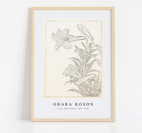
              Ohara Koson - Lilies, Ohara Koson (1920 - 1930) by Ohara Koson (1877-1945)
            