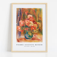 Pierre Auguste Renoir - Vase of Roses 1890-1900