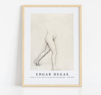 
              Edgar Degas - Study of a Girl's Legs for the painting Young Spartans 1860-1862
            
