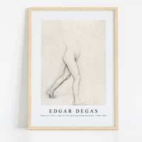 Edgar Degas - Study of a Girl's Legs for the painting Young Spartans 1860-1862