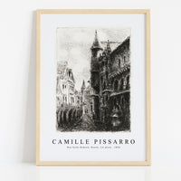 Camille Pissarro - Rue Saint-Romain, Rouen, 1st plate 1896