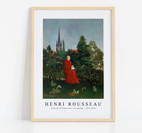 
              Henri Rousseau - Portrait of a Woman in a Landscape (Portrait de femme dans un paysage) 1893-1896
            