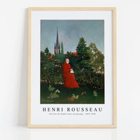 Henri Rousseau - Portrait of a Woman in a Landscape (Portrait de femme dans un paysage) 1893-1896
