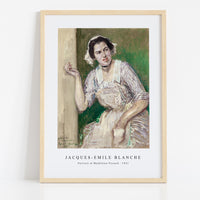 Jacques Emile Blanche - Emile Blanche's Portrait of Madeleine Pissard (1921)