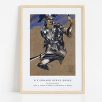 Sir Edward Burne Jones - The Perseus Series - Study of Perseus in Armour for The Finding of Medusa painting in high resolution by Sir Edward Burne–Jones