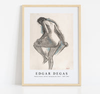 
              Edgar Degas - Naked woman. Bather Sponging Her Knee 1883-1884
            