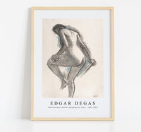 
              Edgar Degas - Naked woman. Bather Sponging Her Knee 1883-1884
            