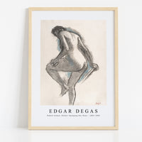 Edgar Degas - Naked woman. Bather Sponging Her Knee 1883-1884