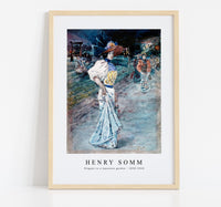 
              Henry Somm - Elegant in a Japanese garden 1890-1900
            