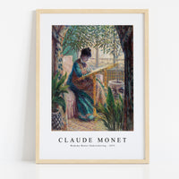 Claude Monet - Madame Monet Embroidering 1875