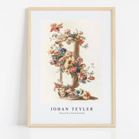 Johan Teyler - Vase with a floral garland