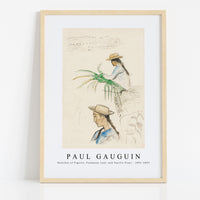 Paul Gauguin - Sketches of Figures, Pandanus Leaf, and Vanilla Plant 1891-1893