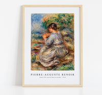 
              Pierre Auguste Renoir - Girl Seated in a Landscape (Jeune fille assise dans un jardin) 1914
            