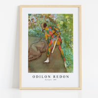 Odilon Redon - Harlequin 1885