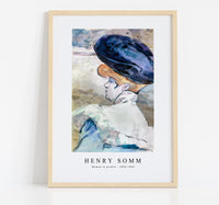 
              Henry Somm - Woman in profile 1890-1900
            