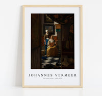 
              Johannes Vermeer - The Love Letter 1669-1670
            