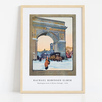 Racheal Robinson Elmer - Washington Arch at Winter Twilight (1914)