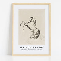 Odilon Redon - Jumping Horse on Clouds (Pegasus) 1903-1907
