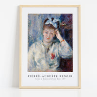 Pierre Auguste Renoir - Portrait of Mademoiselle Marie Murer (Portrait de Mademoiselle Marie Murer) (1877)