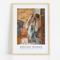 Odilon Redon - Naked lady. Après le bain (Femme s'essuyant) 1886