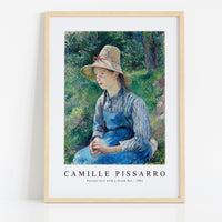 Camille Pissarro - Peasant Girl with a Straw Hat 1881