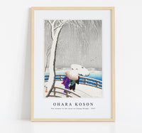 
              Ohara Koson - Two women in the snow on Yanagi Bridge (1927)
            