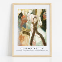 Odilon Redon - Portrait after a Costume Ball (Portrait of Madame Dietz–Monnin) 1879