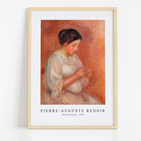 Pierre Auguste Renoir - Woman Sewing 1908