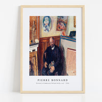 Pierre Bonnard - Portrait of Ambroise Vollard with a cat (1924)