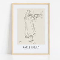 Jan Toorop - Girl playing the violin (1868–1928)