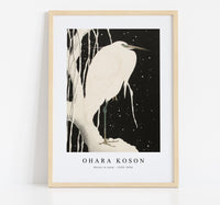 
              Ohara Koson - Heron in snow (ca. 1925–1936)
            