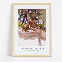 John Singer Sargent - Man and Trees, Florida (1917)