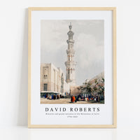 David Roberts - Minarets and grand entrance of the Metwaleys at Cairo-1796-1864