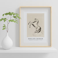 Odilon Redon - Jumping Horse on Clouds (Pegasus) 1903-1907