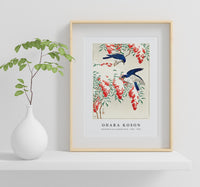 
              Ohara Koson - Flycatchers on a nandina bush (1925 - 1936) by Ohara Koson (1877-1945)
            