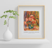 
              Pierre Auguste Renoir - Vase of Roses 1890-1900
            