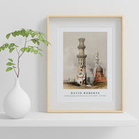 David Roberts - Ruined mosques in the desert west of the Citadel-1796-1864