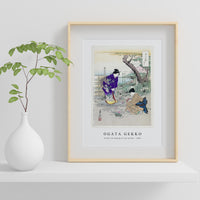 Ogata Gekko - Flower Arranging in the Garden (1896)