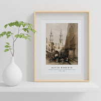 David Roberts - Minarets and grand entrance of the Metwaleys at Cairo-1796-1864