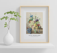 
              Jean Bernard - Still life of flowers and fruits
            