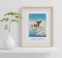 
              Ohara Koson - Pair of ducks flying over snowy reed collar (1900 - 1945) by Ohara Koson (1877-1945)
            
