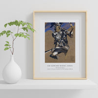 Sir Edward Burne Jones - The Perseus Series - Study of Perseus in Armour for The Finding of Medusa painting in high resolution by Sir Edward Burne–Jones