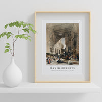 David roberts - Bazaar of the silk mercers, Cairo-1796-1864