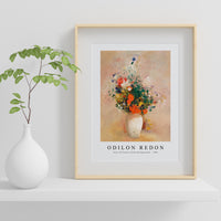 Odilon Redon - Vase of Flowers (Pink Background) (1906)