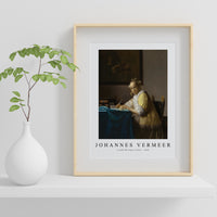 Johannes Vermeer - A Lady Writing a Letter 1665